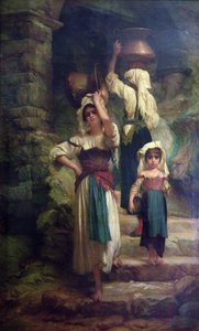 Frauen von Cervara, 1858 von Antoine Auguste Ernest Herbert or Hebert