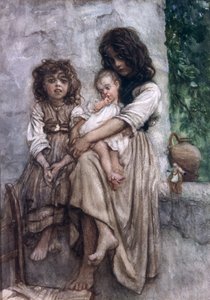 Junge Mädchen von Ischia von Antoine Auguste Ernest Herbert or Hebert