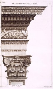 Bogen der Gold- und Silberschmiede, Rom, 1682 von Antoine Babuty Desgodets