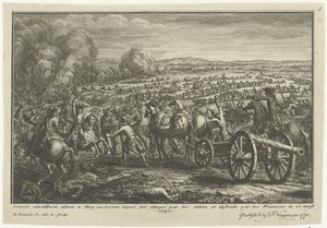 Angriff der Alliierten auf einen französischen Artillerietransport, 1747