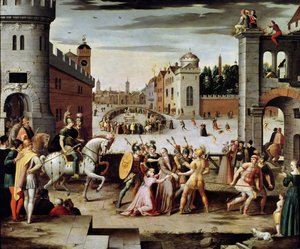 Die Verhaftung und Hinrichtung von Sir Thomas More im Jahr 1535 von Antoine Caron