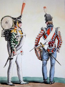 Englische und russische Trommler von Antoine Charles Horace Vernet