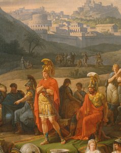 Begräbnisspiele zu Ehren von Patroklos, Detail der griechischen Helden, ca. 1790 von Antoine Charles Horace Vernet