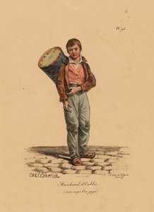 Der Gebäckverkäufer, Nummer 94 aus der Serie Die Rufe von Paris, graviert von Francois Seraphin Delpech (1778-1825) von Antoine Charles Horace Vernet