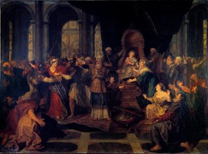 Athaliah aus dem Tempel vertrieben von Antoine Coypel