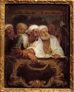 Der marokkanische Botschafter Mohamed Temin bei einer Aufführung in Paris im Februar 1682