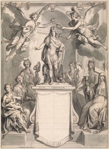Entwurf für ein Frontispiz von Antoine Dieu