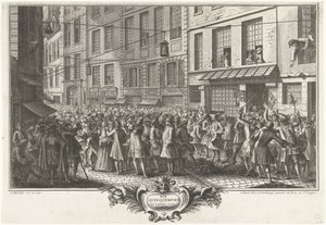 Die Rue Quinquempoix, 1720