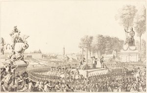 Tag des 16. Oktober 1793, der Tod von Marie-Antoinette von Antoine Jean Duclos after Charles Monnet