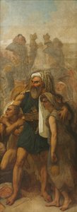 Ägyptische Familie (Skizze für "Die Schlacht der Pyramiden") von Antoine-Jean Gros