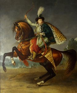 Reiterporträt von Prinz Boris Nikolajewitsch Jussupow 1794-1849, 1809