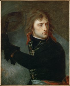 General Napoleon Bonaparte an der Brücke von Arcole