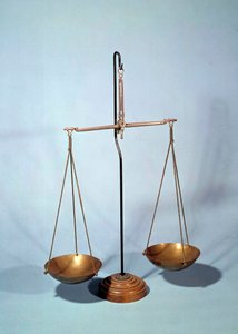 Messinstrument: Waage von Antoine Louis Lavoisier (1746-1794), französischer Chemiker von Antoine Laurent de Lavoisier