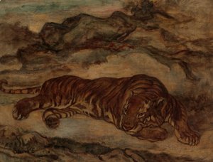 Tiger in Ruhe, ca. 1850-65