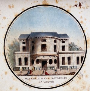 Halle aux calves, Boulevard Saint Martin. In malerischen Ansichten der Hauptgebäude von Paris von Sergeant