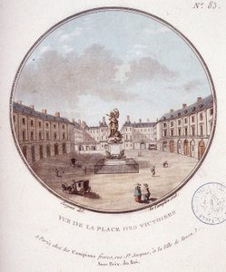 Ansicht des Place des Victoires, Paris. In malerischen Ansichten der Hauptgebäude von Paris von Sergeant