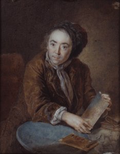 Der Maler und Ingenieur Johann Sigismund Ebert (?-1727) von Antoine Pesne