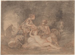 Lot und seine Töchter von Antoine Pesne