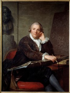 Porträt des Malers Gabriel François Doyen (1726-1806) von Antoine Vestier