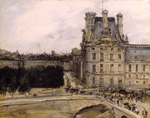 Eine Ecke des Louvre