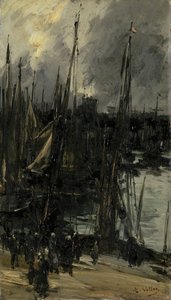 Hafenansicht in Dunkerque (oder Dieppe?)