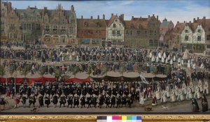 Prozession der Sablon-Mädchen in Brüssel von Antoine or Anthonis Sallaert
