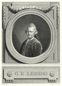 Gotthold Ephraim Lessing, deutscher Aufklärer, Schriftsteller und Dramatiker von Anton (after) Graff