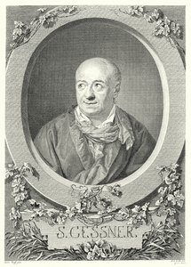 Salomon Gessner, Schweizer Maler und Dichter (Stich) von Anton (after) Graff