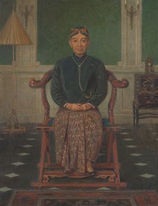 Porträt von Pangeran Ario Soejono, Minister ohne Geschäftsbereich im Kriegskabinett in London von Anton Abraham van Anrooy