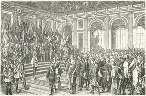 Wilhelm I. von Preußen zum Kaiser von Deutschland in Versailles ausgerufen von Anton Alexander von (after) Werner