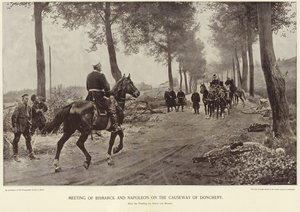 Treffen von Bismarck und Napoleon auf dem Damm von Donchery