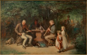 Musikanten im Wirtshausgarten