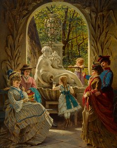 Pavillon zum Frühlingsfest in Schönbrunn, Wien von Anton Ebert