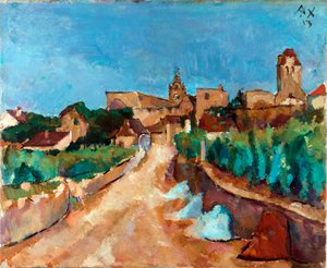 Straße nach Dürnstein (Österreich) von Anton Faistauer