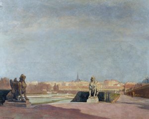 Blick vom Belvedere auf Wien von Anton Hans Karlinsky