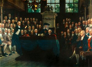 William Pitt der Jüngere spricht vor dem Unterhaus, 1793