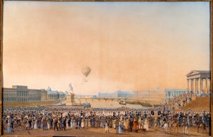 Einzug von Ludwig XVIII., König von Frankreich (1755-1824) in Paris am 3. Mai 1814. Gemälde von Antoine Ignace Melling (1763-1831) von Anton Ignaz Melling