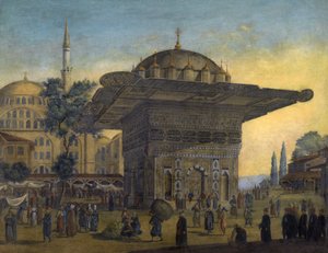Ansicht des Tophane-Brunnens, Istanbul, Türkei