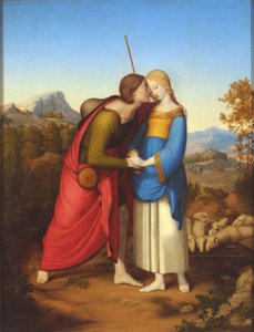 Jakob trifft Rachel am Brunnen, ca. 1826 von Anton Josef Dräger
