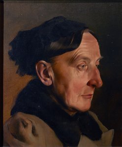 Kopf einer alten Frau