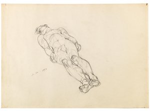 Anton Kolig Liegender männlicher Akt 1933 von Anton Kolig