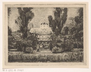 Rückseite des Palastes Huis ten Bosch in Den Haag von Anton L. Koster