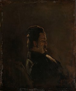 Porträt von Pieter Frederik van Os, Maler von Anton Mauve (signed by artist)