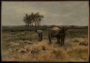 Sand schaufeln oder Der Sandkarren, ca. 1875 von Anton Mauve