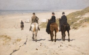 Morgenausritt am Strand