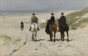 Morgenspaziergang am Strand von Anton Mauve