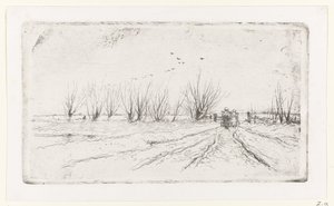 Winterlandschaft mit Milchmädchen von Anton Mauve