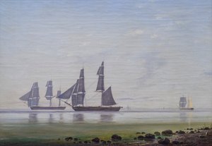 Ein ruhiger Morgen am Meer von Anton Melbye