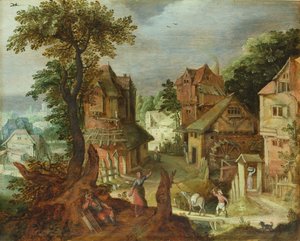 Dorflandschaft von Anton Mirou
