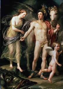 Andromeda und Perseus mit seinem Pegasus von Anton Raphael Mengs